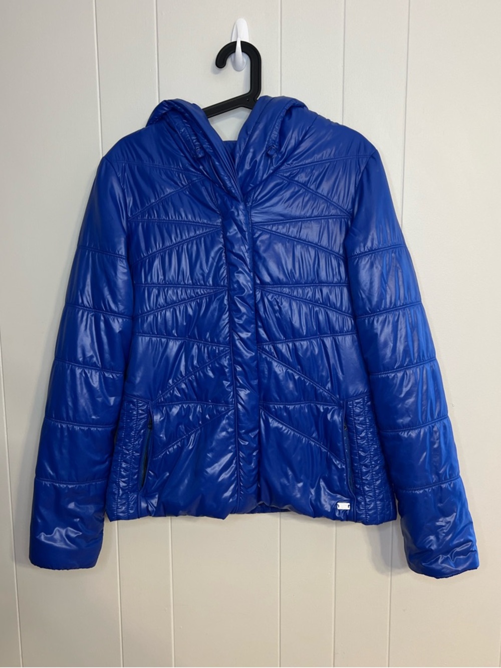 Lucy Royal Blue Quilted Puffer‎ Coat Size L